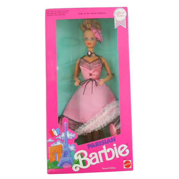 1990 Parisian Barbie Dolls of the World Mattel #9843 Special Edition Vintage - Picture 1 of 8